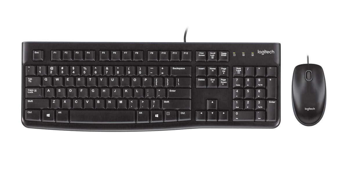 LOGITECH MK120 corded Desktop black (CH)