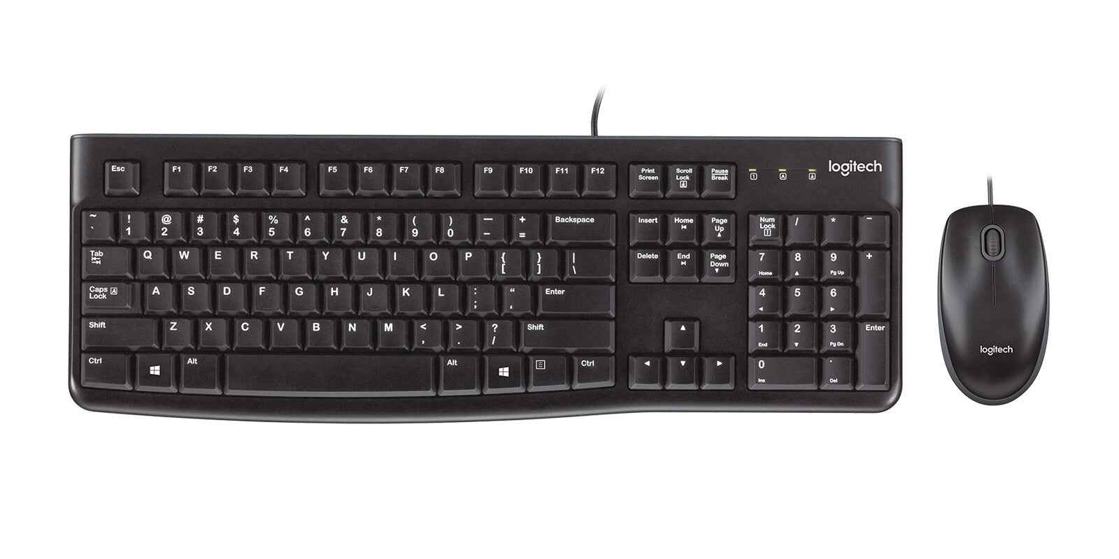 LOGITECH MK120 corded Desktop black USB (US)