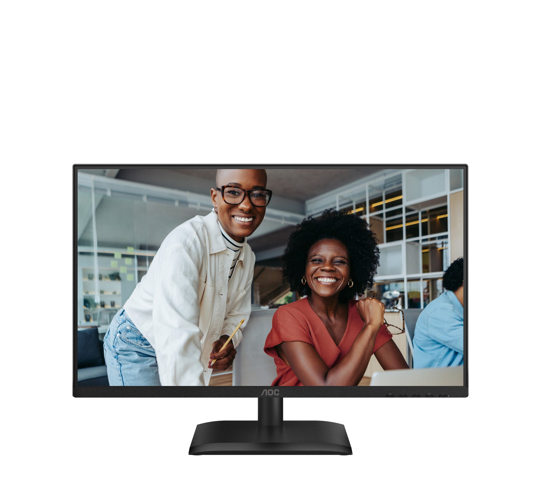 AOC E4 24E4CV computer monitor 60,5 cm (23.8") 1920 x 1080 Pixels Full HD LED Zwart