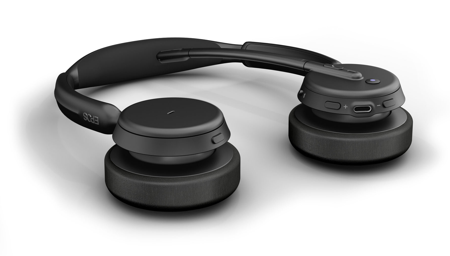 EPOS 1001490 hoofdtelefoon/headset Bedraad en draadloos Hoofdband Kantoor/callcenter USB Type-C Bluetooth Zwart