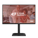 AOC E4 24E4CV computer monitor 60,5 cm (23.8") 1920 x 1080 Pixels Full HD LED Zwart