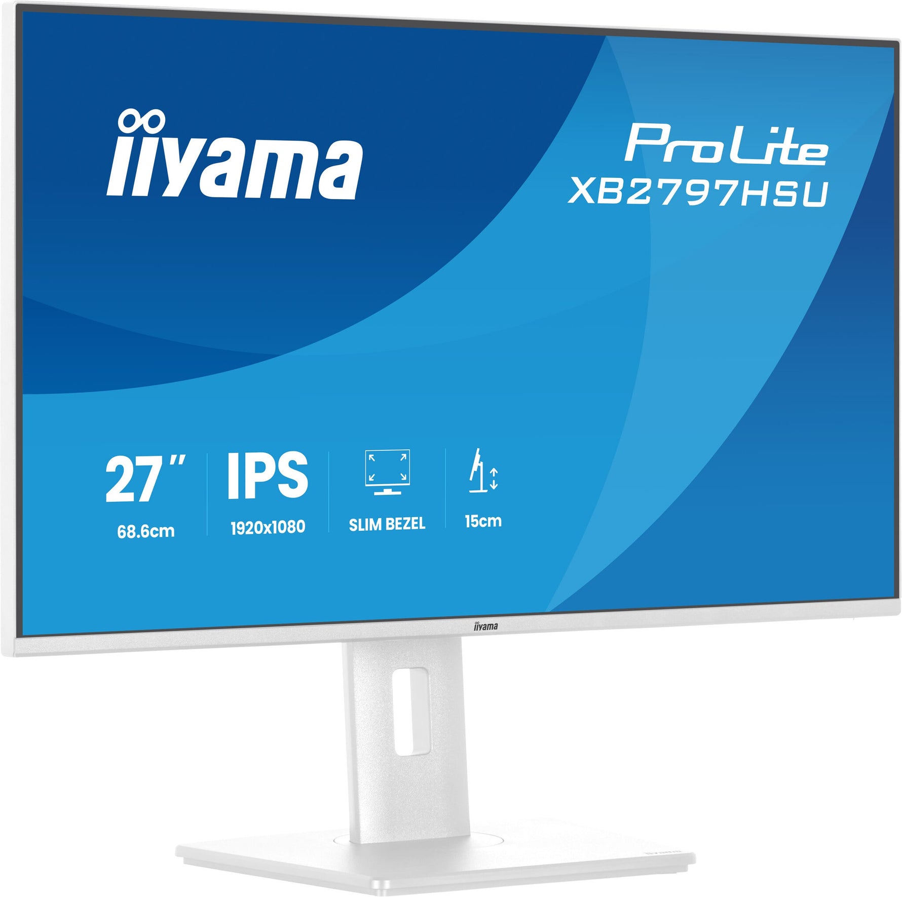 iiyama ProLite XB2797HSU-W1 computer monitor 68,6 cm (27") 1920 x 1080 Pixels Full HD LED Wit