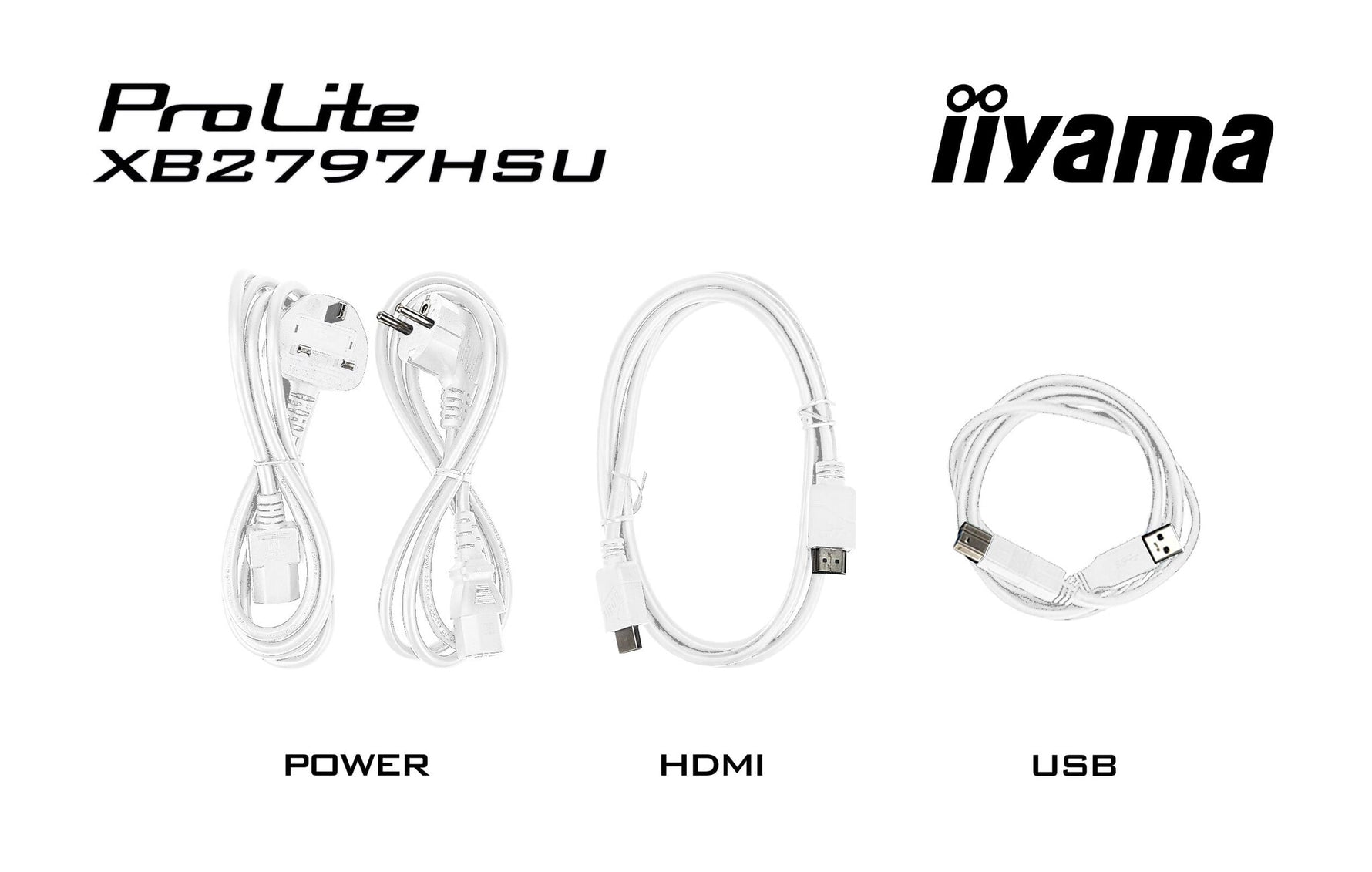 iiyama ProLite XB2797HSU-W1 computer monitor 68,6 cm (27") 1920 x 1080 Pixels Full HD LED Wit
