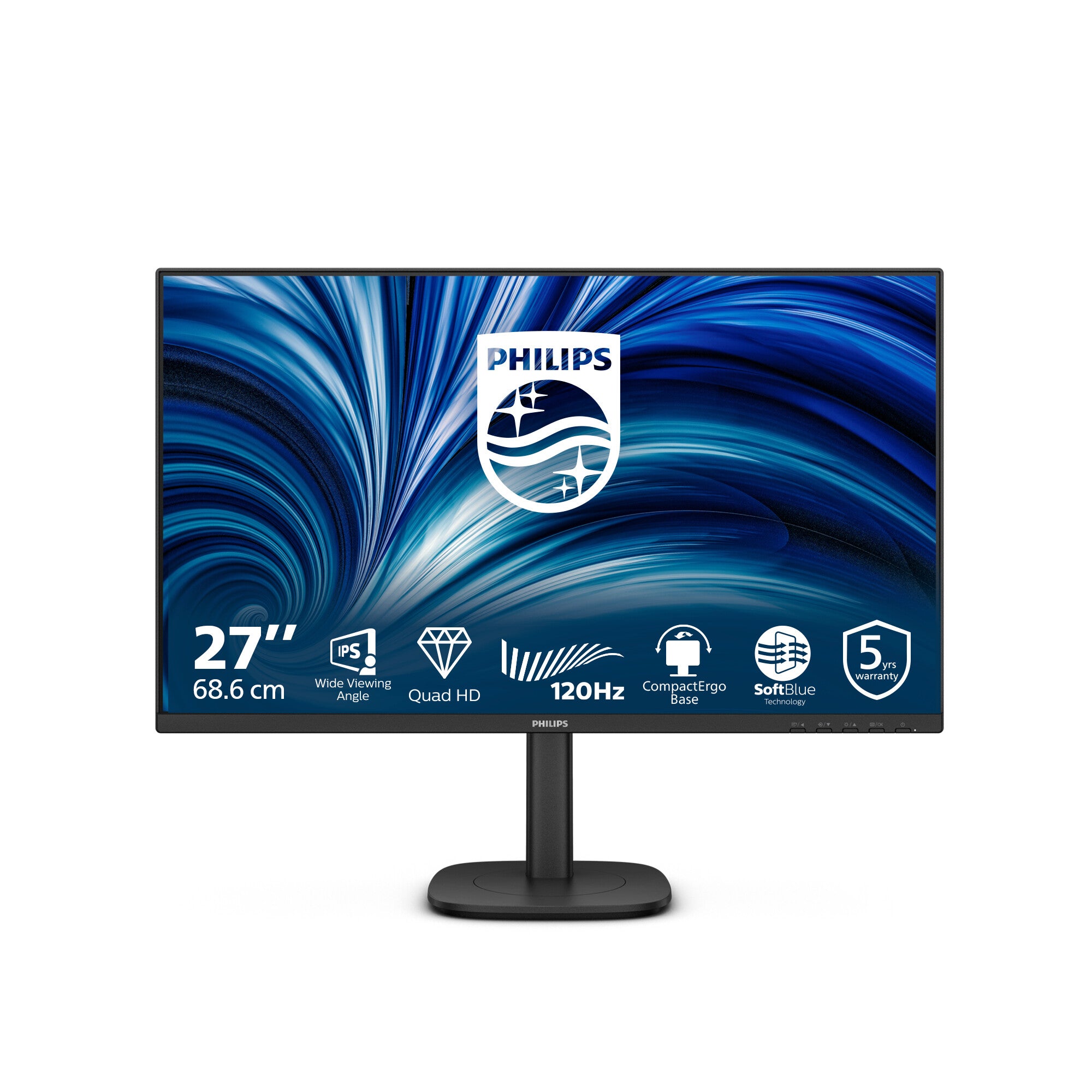 Philips 27B2N3500J/00 computer monitor 68,6 cm (27") 2560 x 1440 Pixels 2K LCD Zwart