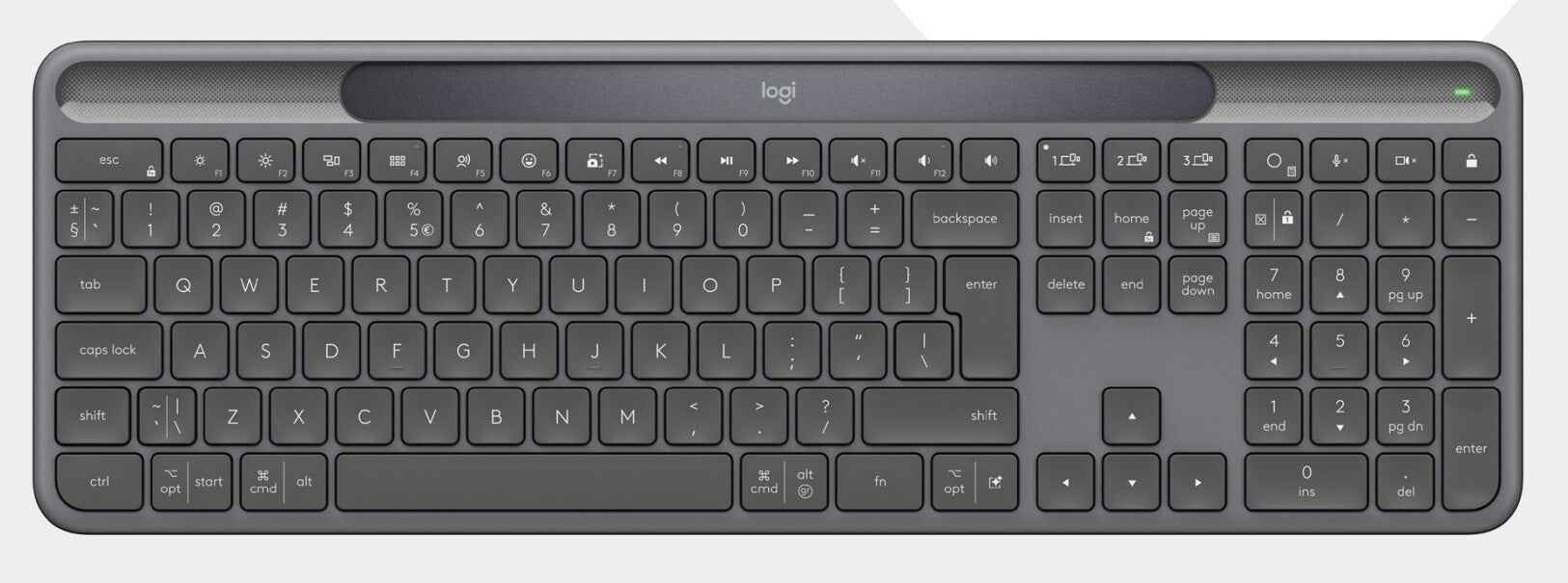 LOGITECH Slim Solar+ for Business - Graphite - (IT)