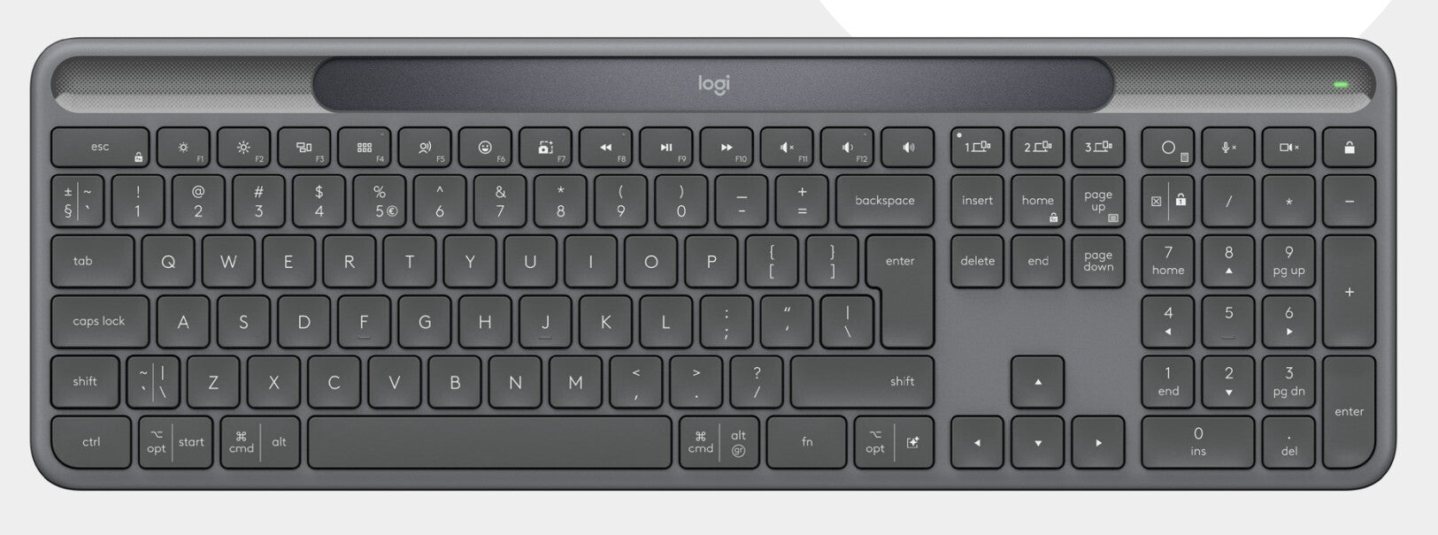 LOGITECH Slim Solar+ for Business - Graphite - (DE)