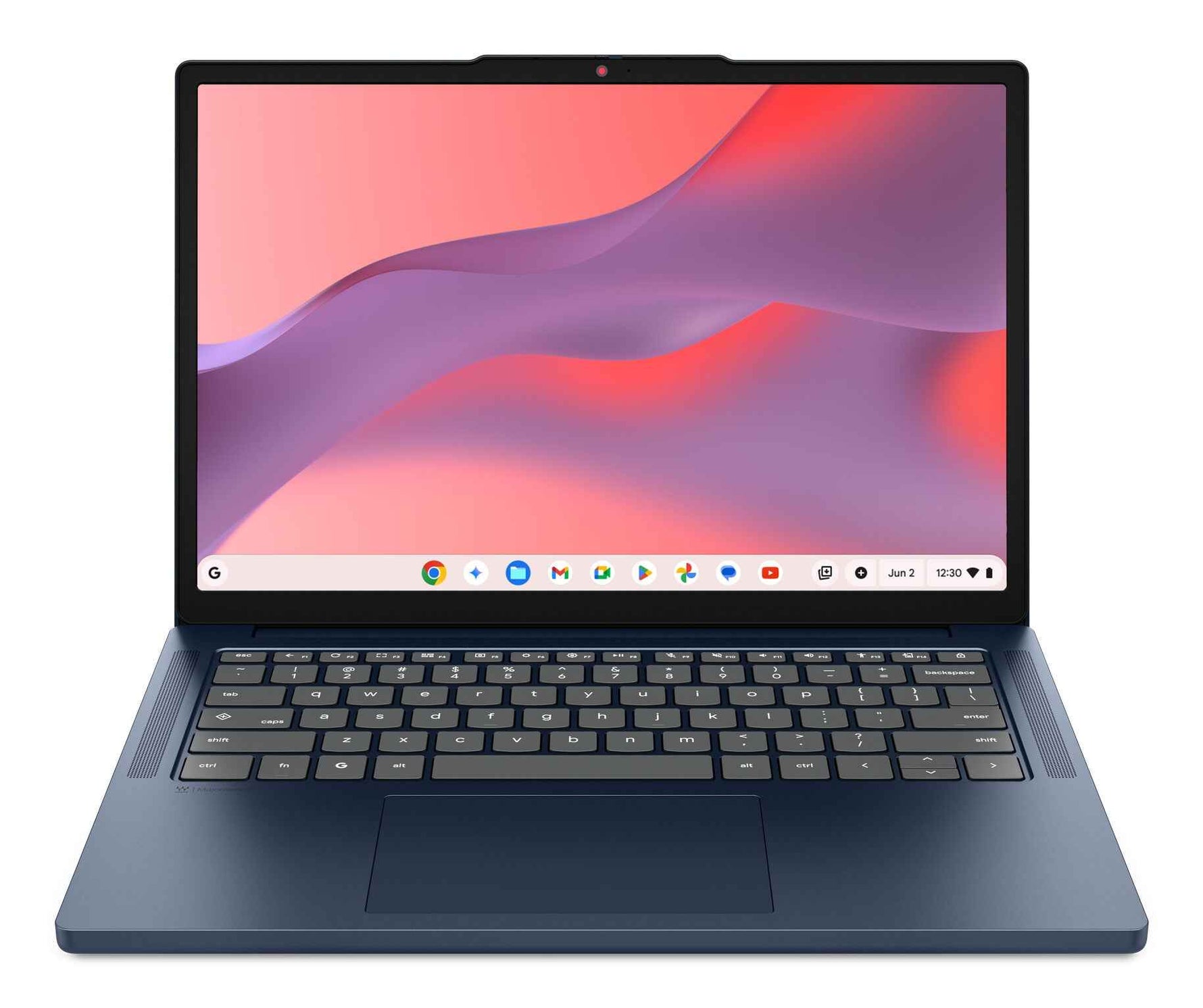 Lenovo Chrome 14M8911 MediaTek Kompanio 540 Chromebook 35,6 cm (14") WUXGA 8 GB LPDDR5x-SDRAM 128 GB UFS Wi-Fi 6E (802.11ax) ChromeOS Belgisch Blauw