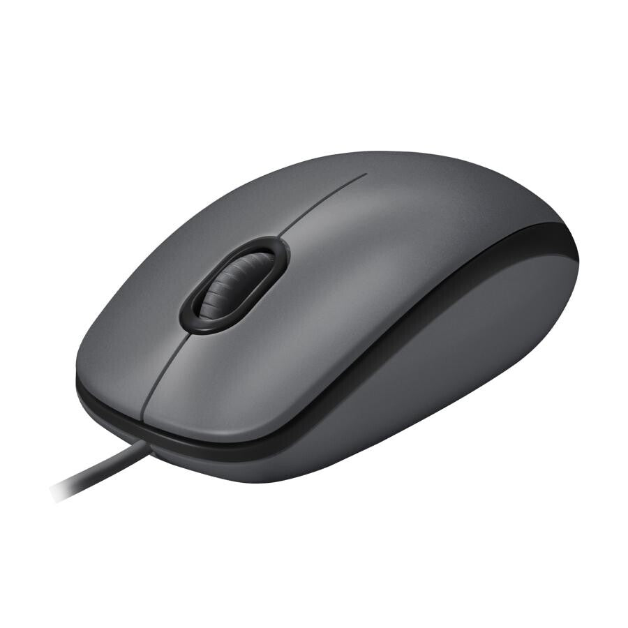 Logitech 910-006652 M100 Optical Mouse, Ambidextrous, Optical, USB Type-A, 1000 DPI, Black