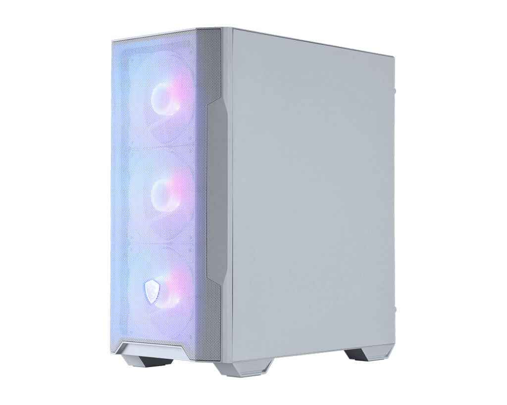 MSI MAG Forge M100R Midi Tower Transparant, Wit