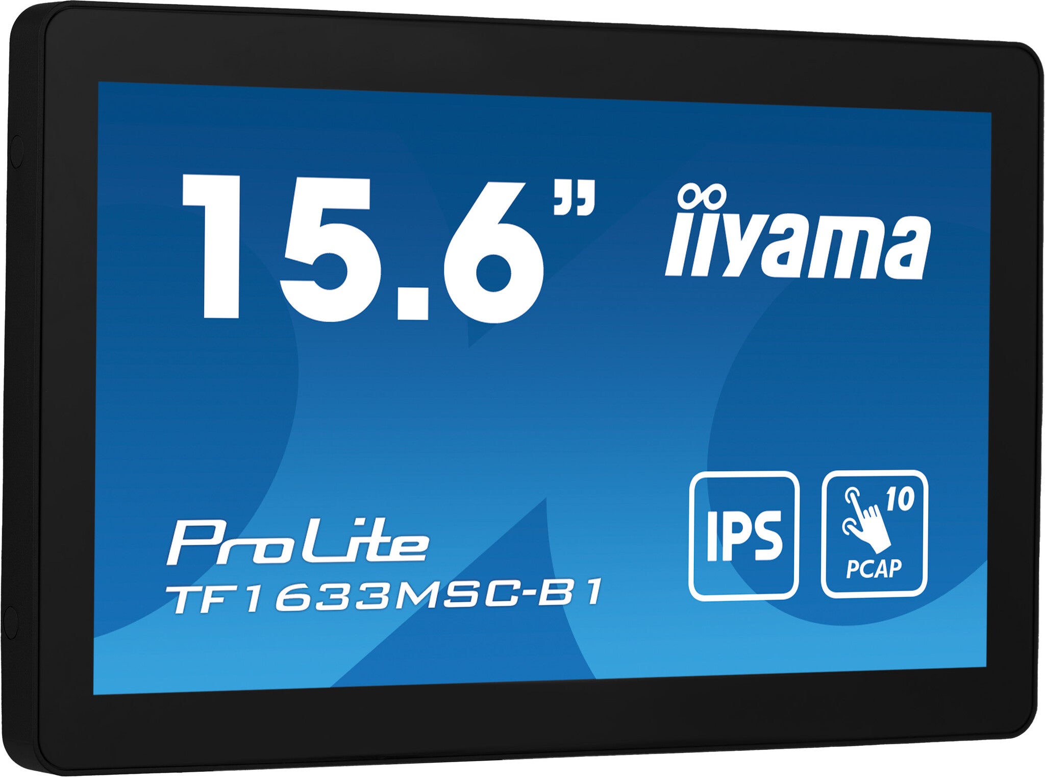 iiyama ProLite TF1633MSC-B1 computer monitor 39,6 cm (15.6") 1920 x 1080 Pixels Full HD Touchscreen Zwart