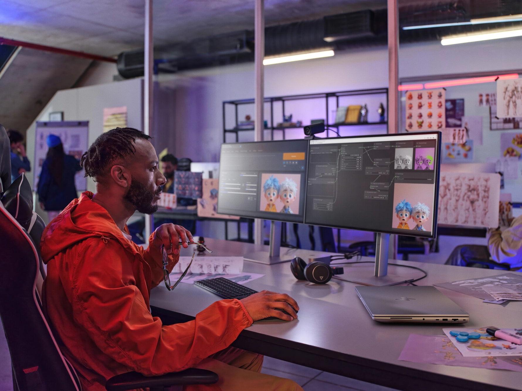 HP ZBook Fury G1i 16 Intel Core Ultra 7 255HX Mobiel werkstation 40,6 cm (16") WUXGA 32 GB DDR5-SDRAM 1 TB SSD NVIDIA RTX PRO 2000 Blackwell Wi-Fi 7 (802.11be) Windows 11 Pro AI Workstation, AI PC Zilver