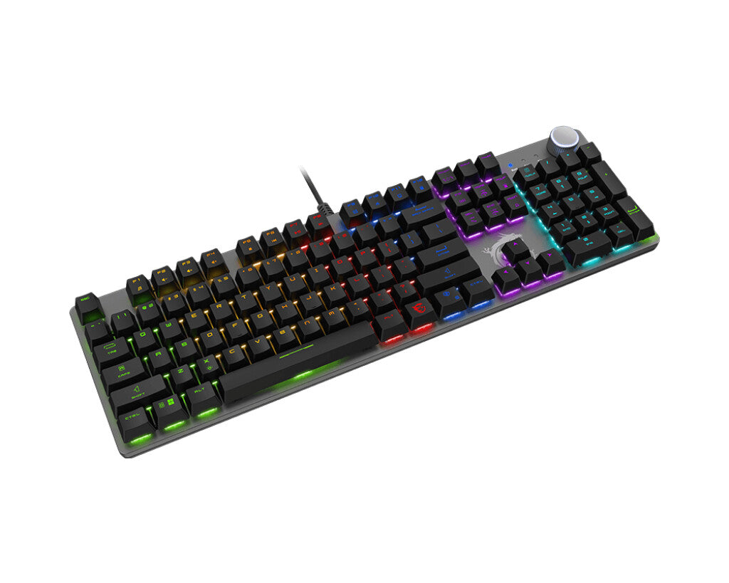 MSI FORGE GK320 RED toetsenbord Gamen USB QWERTY US International Zwart
