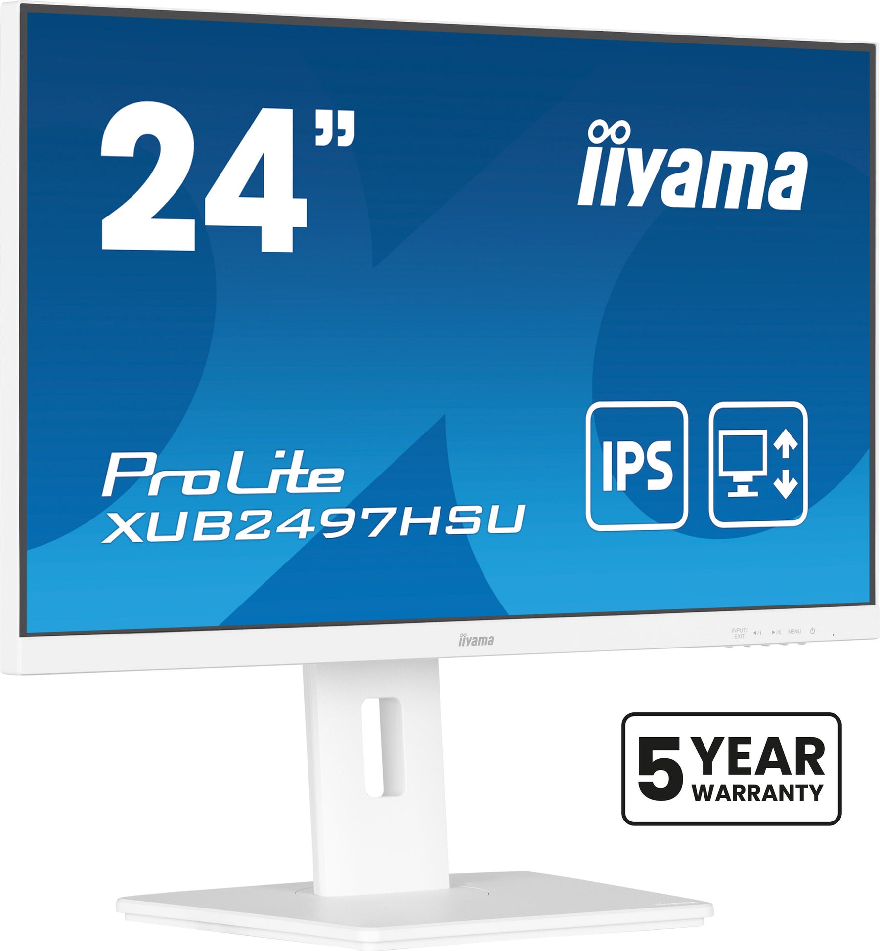 iiyama ProLite XUB2497HSU-W2 computer monitor 60,5 cm (23.8") 1920 x 1080 Pixels Full HD LED Wit