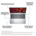 HP ZBook Fury 16 G10 Intel® Core™ i9 i9-13950HX Mobiel werkstation 40,6 cm (16") WQUXGA 32 GB DDR5-SDRAM 1 TB SSD NVIDIA RTX 4000 Ada Wi-Fi 6E (802.11ax) Windows 11 Pro Grijs