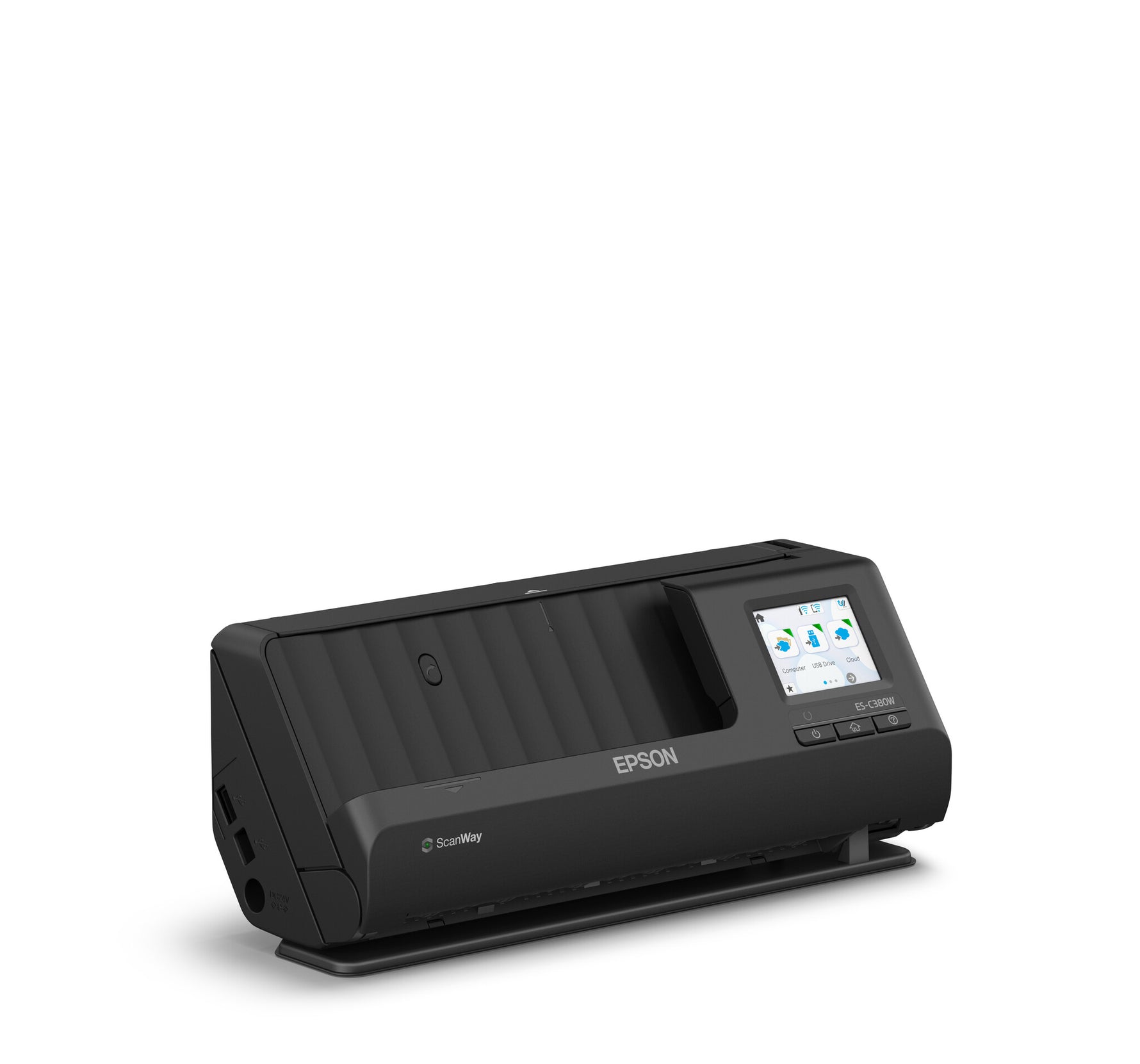 Epson ES-C380W compacte A4-documentscanner met Wi-Fi-connectiviteit en U-traject