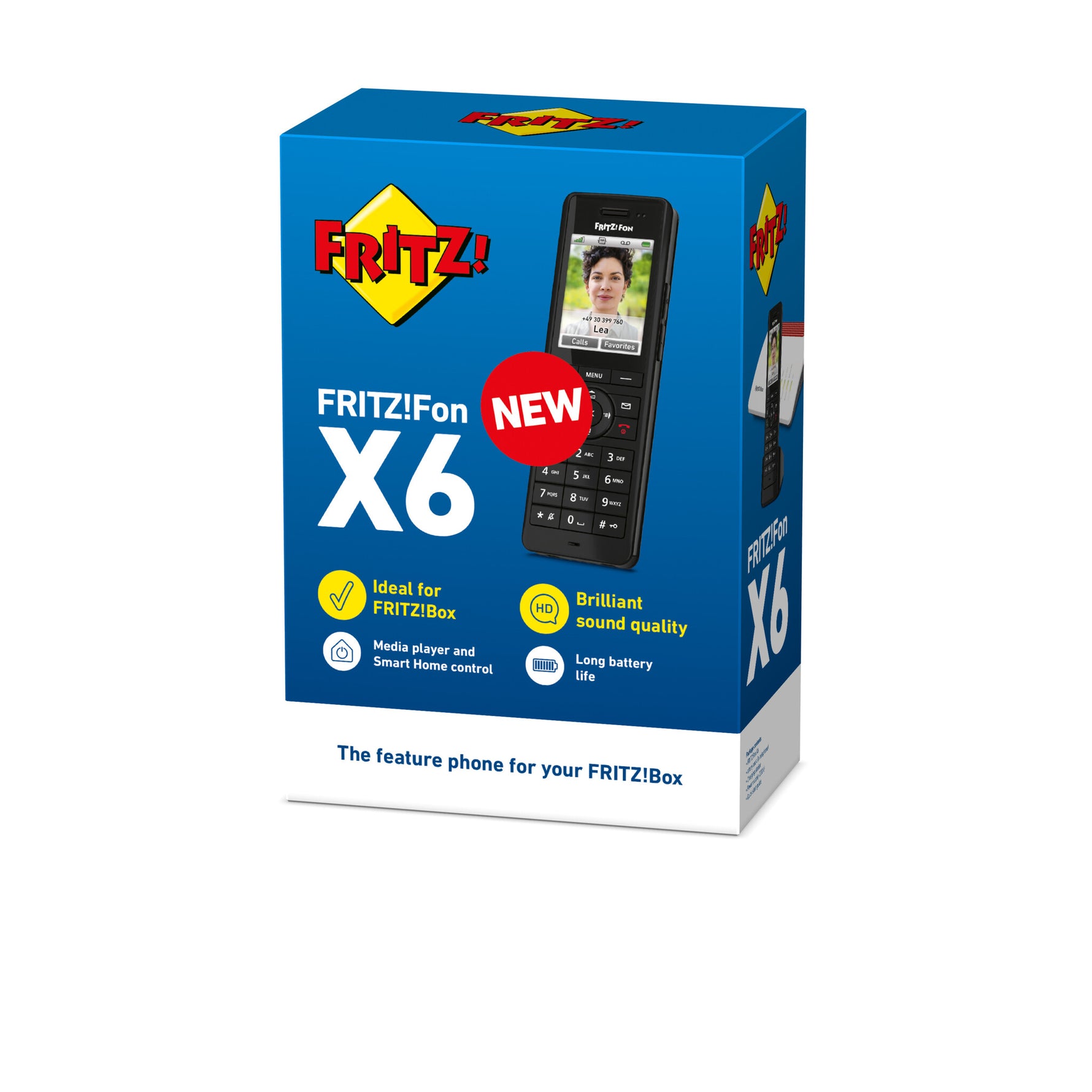 Fon FRITZ! X6 INT DECT-telefoon Nummerherkenning Zwart