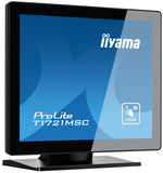 iiyama ProLite T1721MSC-B2 computer monitor 43,2 cm (17") 1280 x 1024 Pixels SXGA LED Touchscreen Tafelblad Zwart