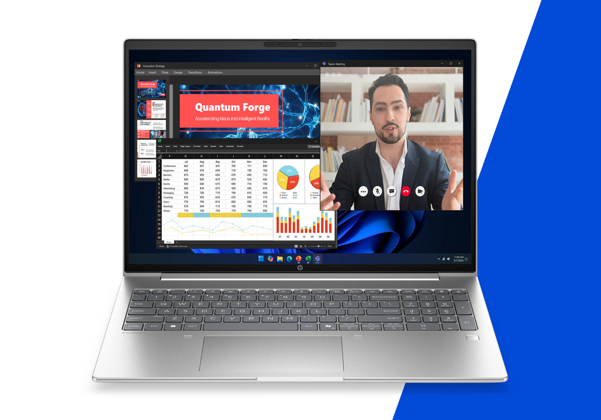 HP ProBook 4 G2i 16 AI PC Intel Core 7 350 Laptop 40,6 cm (16") WUXGA 32 GB LPDDR5x-SDRAM 512 GB SSD Wi-Fi 6E (802.11ax) Windows 11 Pro Zilver AZERTY