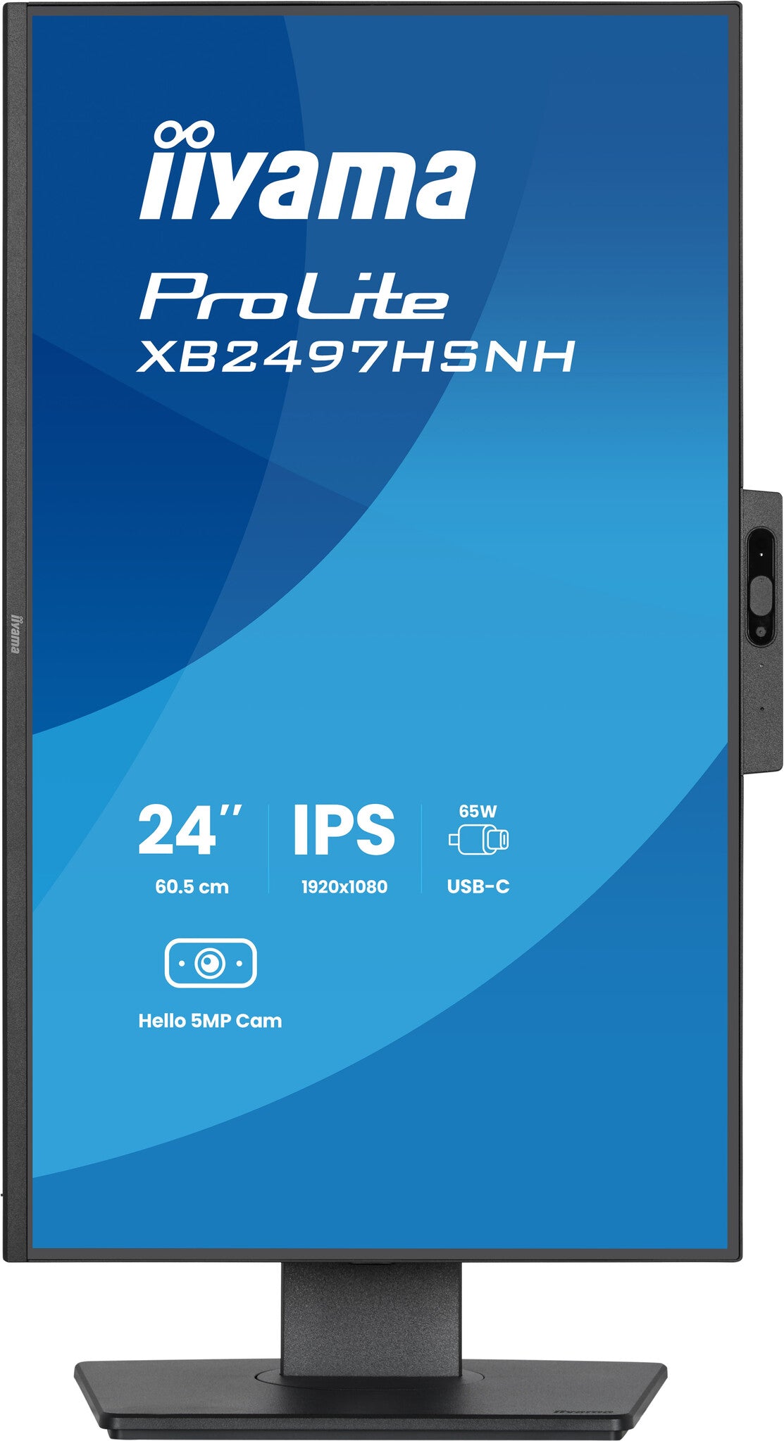 iiyama ProLite XB2497HSNH-B1 24IN IPS LCD 4MS 1920X1080 350CD/M2 HDMI/DP/USB 2 computer monitor 60,5 cm (23.8") 1920 x 1080 Pixels Full HD Zwart