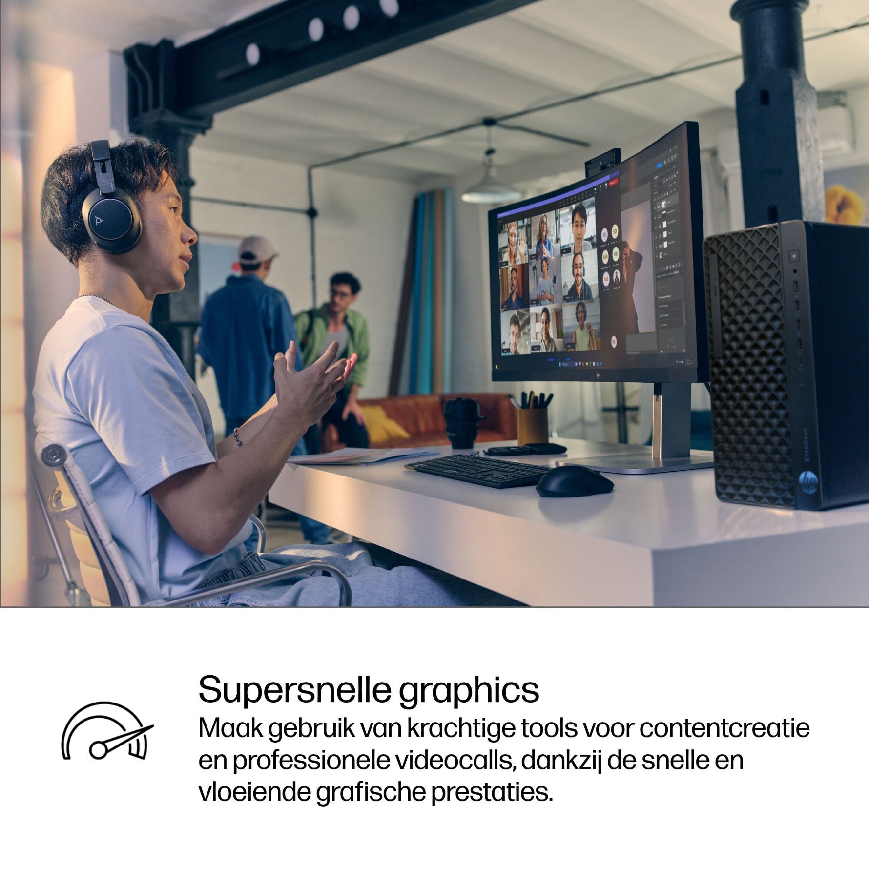 HP EliteDesk 8 Tower G1i AI Wolf Pro Security Edition Intel Core Ultra 7 265 16 GB DDR5-SDRAM 512 GB SSD Windows 11 Pro PC AI PC Zwart