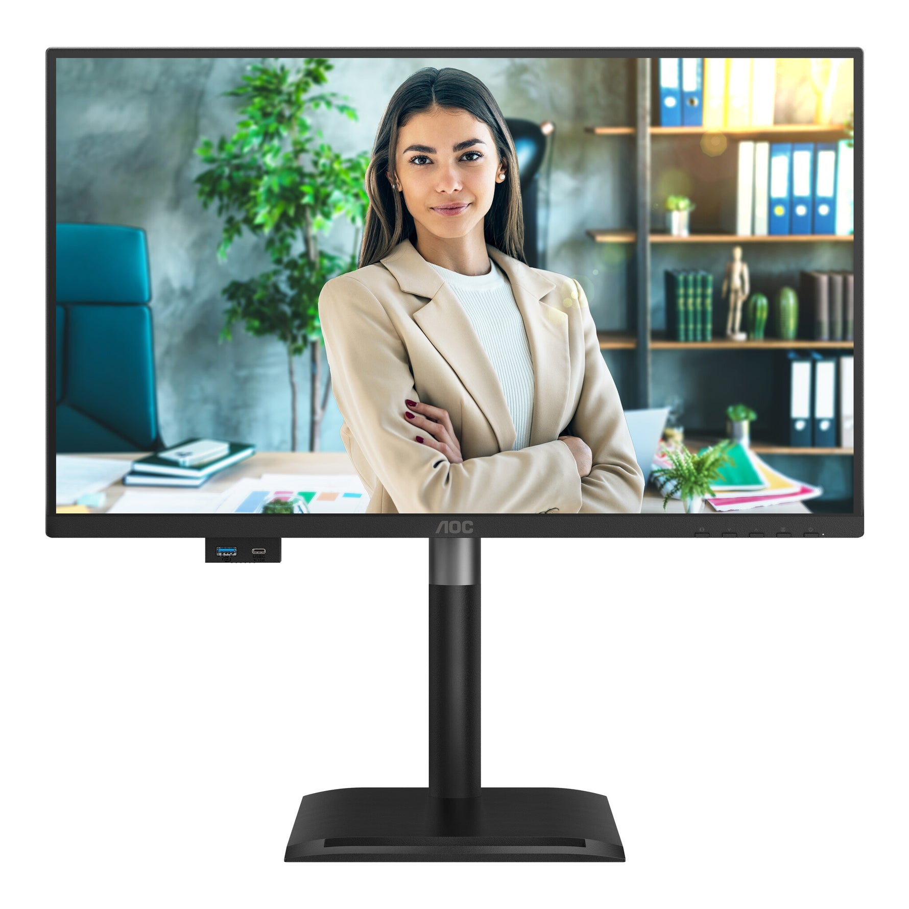 AOC 24P4CV computer monitor 60,5 cm (23.8") 1920 x 1080 Pixels Full HD LED Zwart