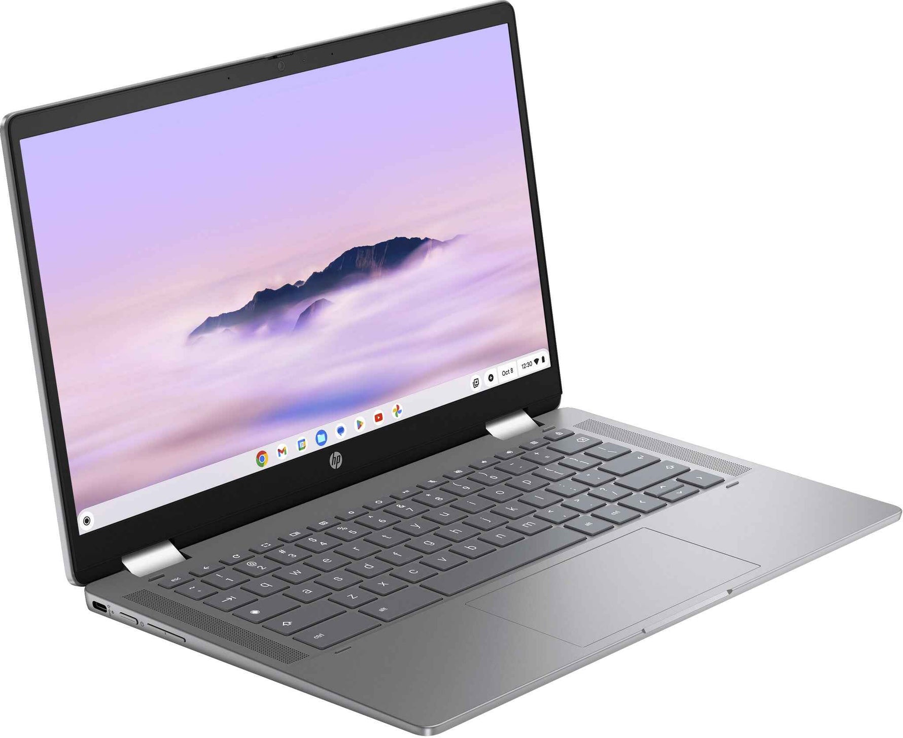 HP Chromebook x360 14b-cd0075nd Intel® Core™ i3 i3-N305 35,6 cm (14") Touchscreen Full HD 8 GB LPDDR5-SDRAM 256 GB Flash Wi-Fi 6 (802.11ax) ChromeOS Zilver