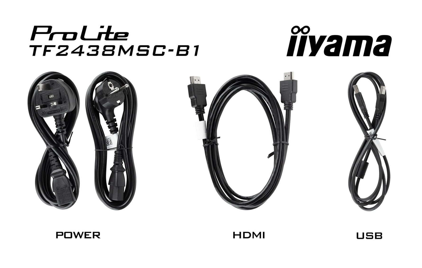 iiyama TF2438MSC-B1 computer monitor 60,5 cm (23.8") 1920 x 1080 Pixels Full HD LED Touchscreen Zwart