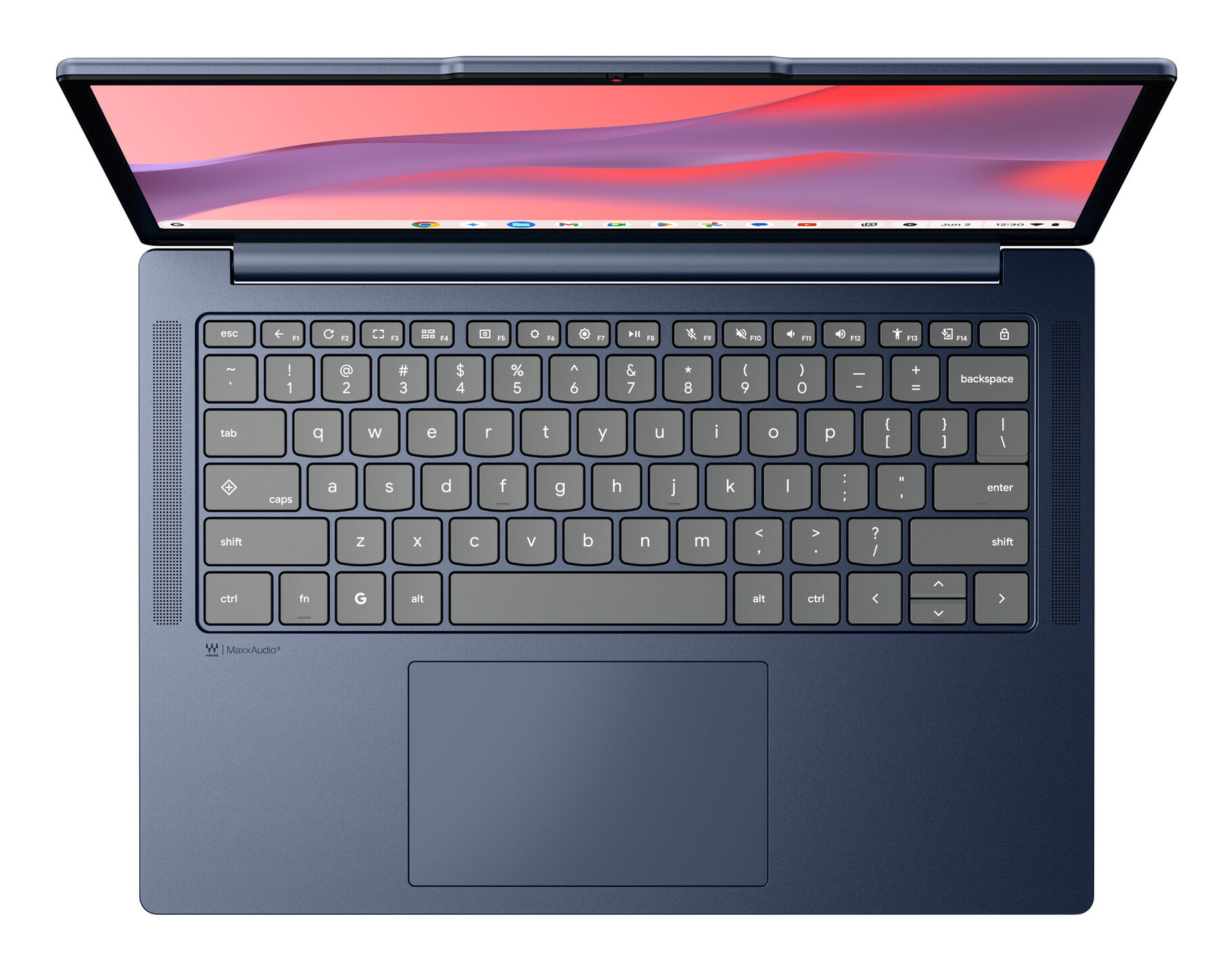 Lenovo Chrome 14M8911 MediaTek Kompanio 540 Chromebook 35,6 cm (14") WUXGA 8 GB LPDDR5x-SDRAM 128 GB UFS Wi-Fi 6E (802.11ax) ChromeOS Belgisch Blauw