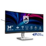 Philips 5000 series 34B2U5600C/00 computer monitor 86,4 cm (34") 3440 x 1440 Pixels Dual QHD LCD Grijs