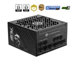 MSI MPG A1250GS PCIE5 power supply unit 1250 W 20+4 pin ATX ATX Zwart