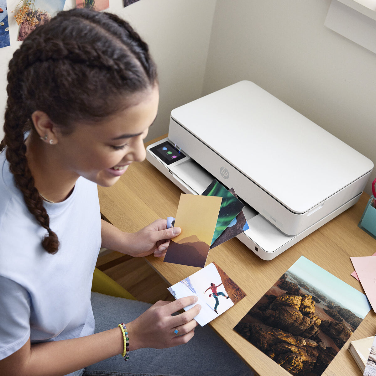 HP Envy 6130 All-in-One Kleur Printer, Foto's printen; Kopieerapparaat, Scanner