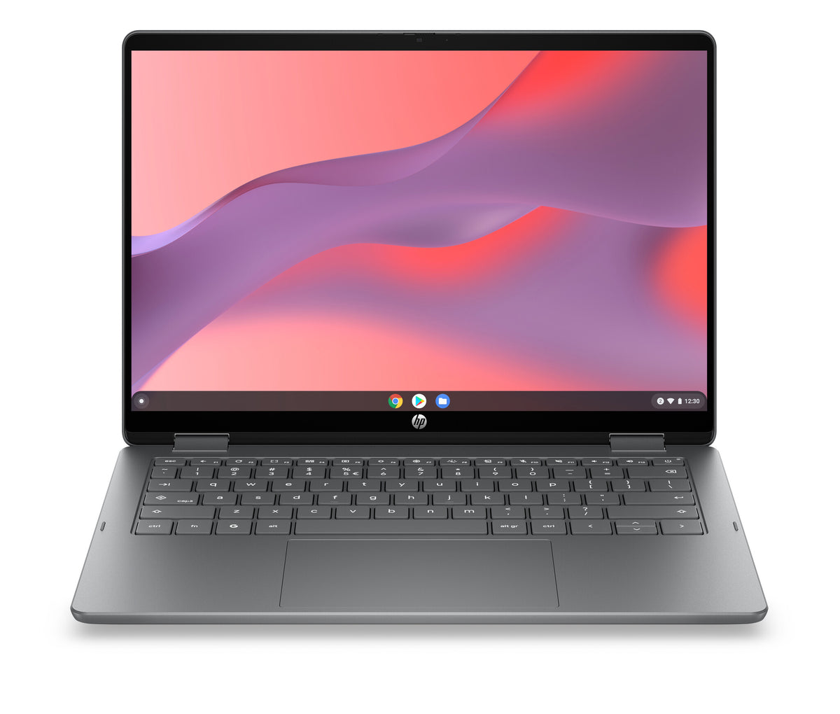 HP 14b-ce0018ndx Intel® N N150 Chromebook 35,6 cm (14") Touchscreen 2K 8 GB LPDDR5-SDRAM Wi-Fi 6 (802.11ax) ChromeOS Zilver QWERTY