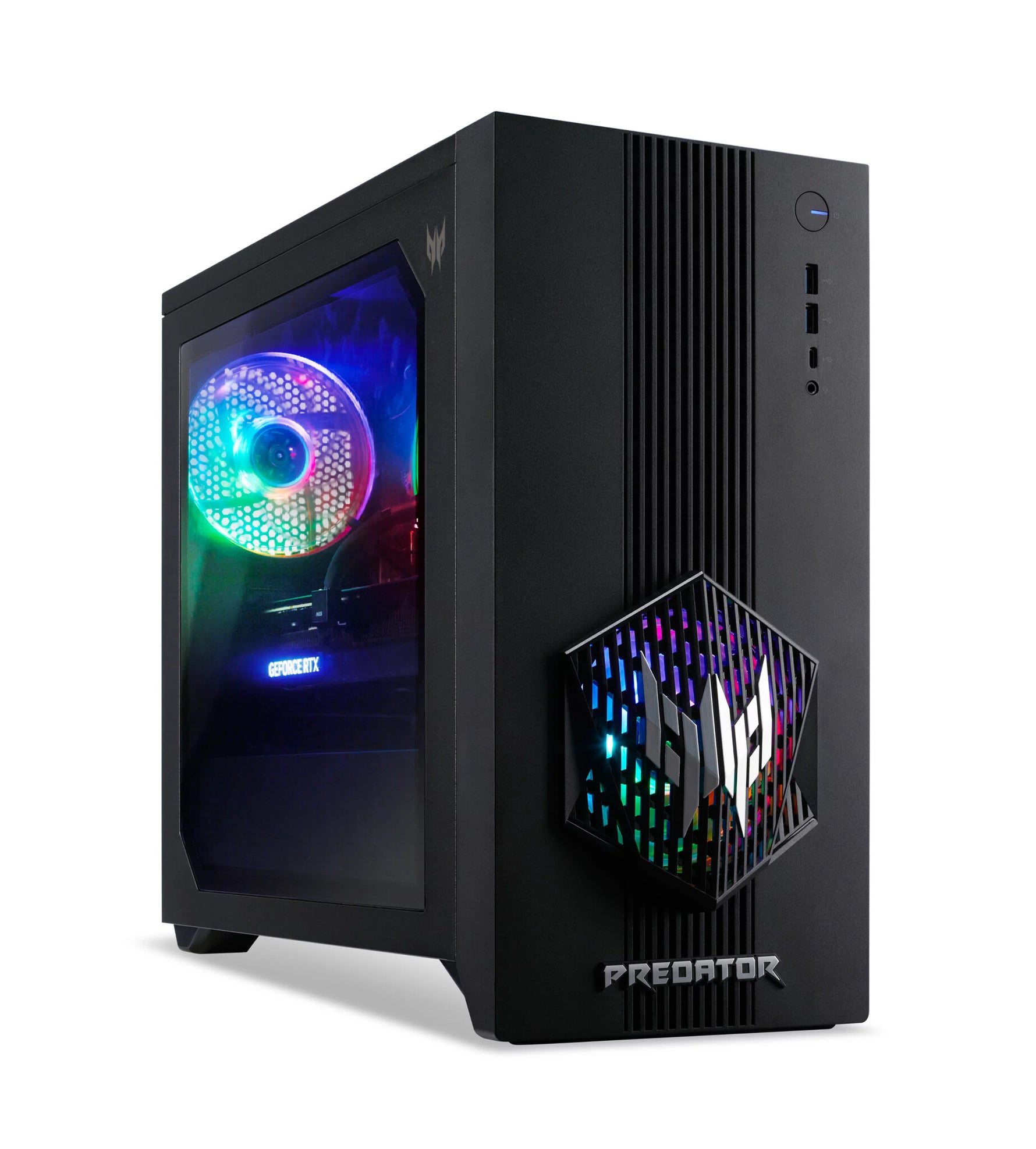 Acer Predator PO3-665 Intel Core Ultra 7 265F 16 GB DDR5-SDRAM 1 TB SSD NVIDIA GeForce RTX 5060 Ti Windows 11 Home Desktop PC Zwart