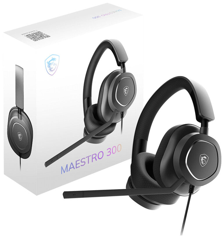 MSI Maestro 300 Headset Bedraad Hoofdband Gamen USB Type-C / USB Type-A Zwart