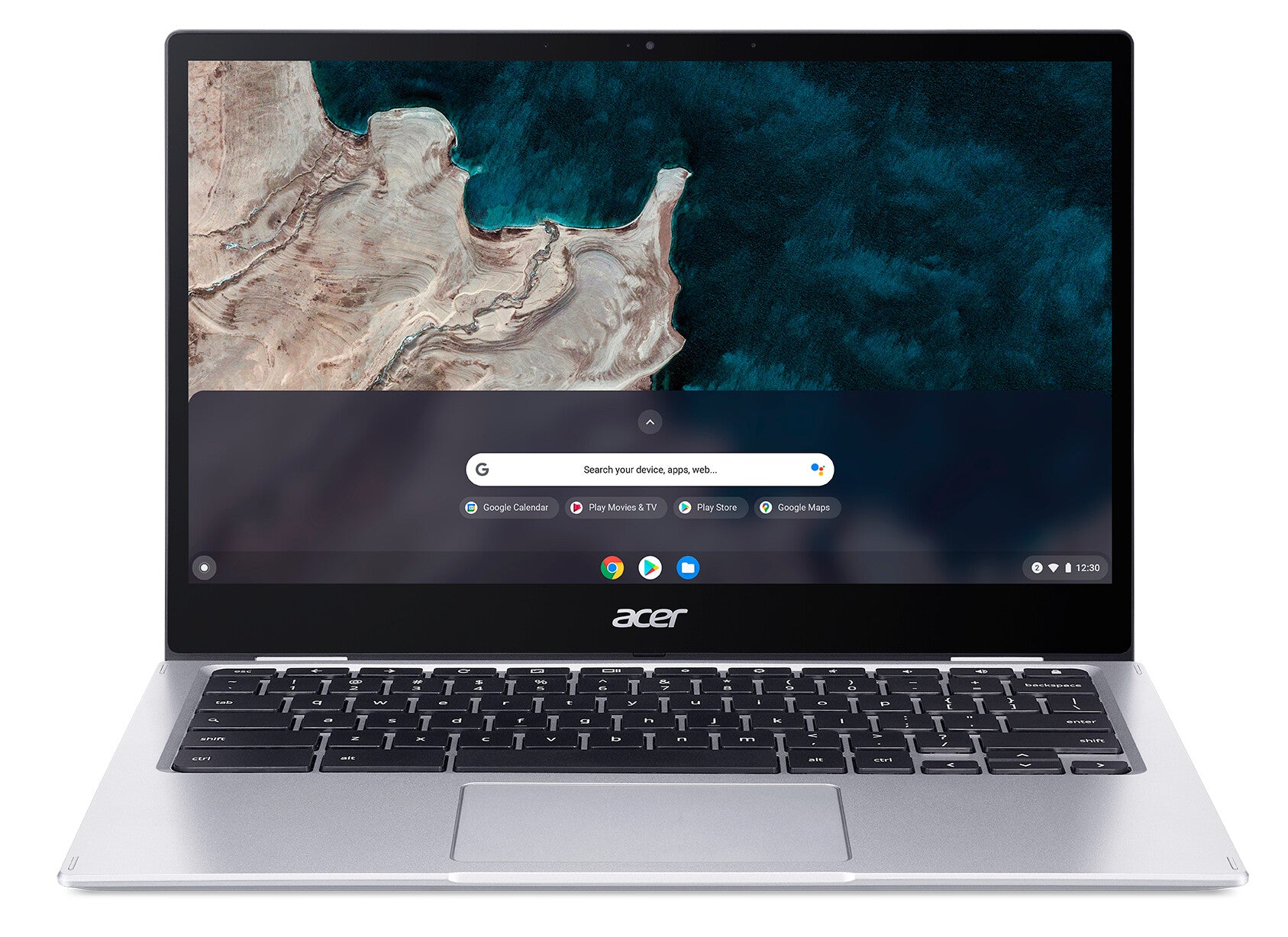Acer Chromebook CP513-1HL-S1YN Snapdragon 7c 33,8 cm (13.3") Touchscreen Full HD 8 GB LPDDR4x-SDRAM 128 GB eMMC Wi-Fi 5 (802.11ac) ChromeOS voor ondernemingen Zilver
