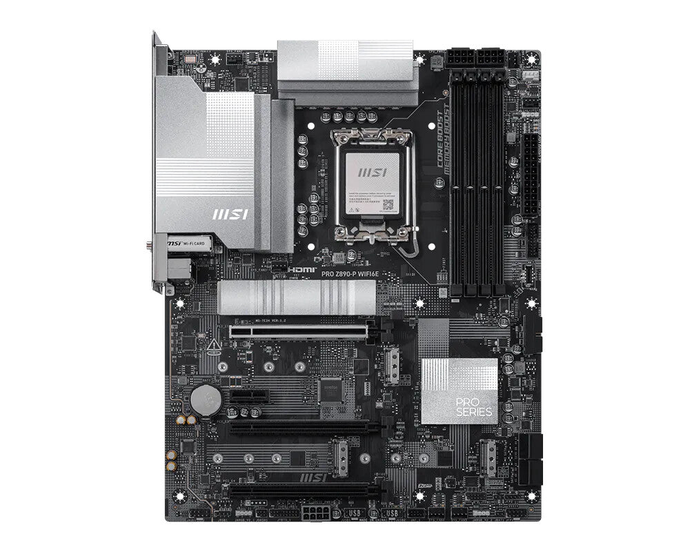 MSI PRO Z890-P WIFI6E moederbord Intel Z890 LGA 1851 (Socket V1) ATX