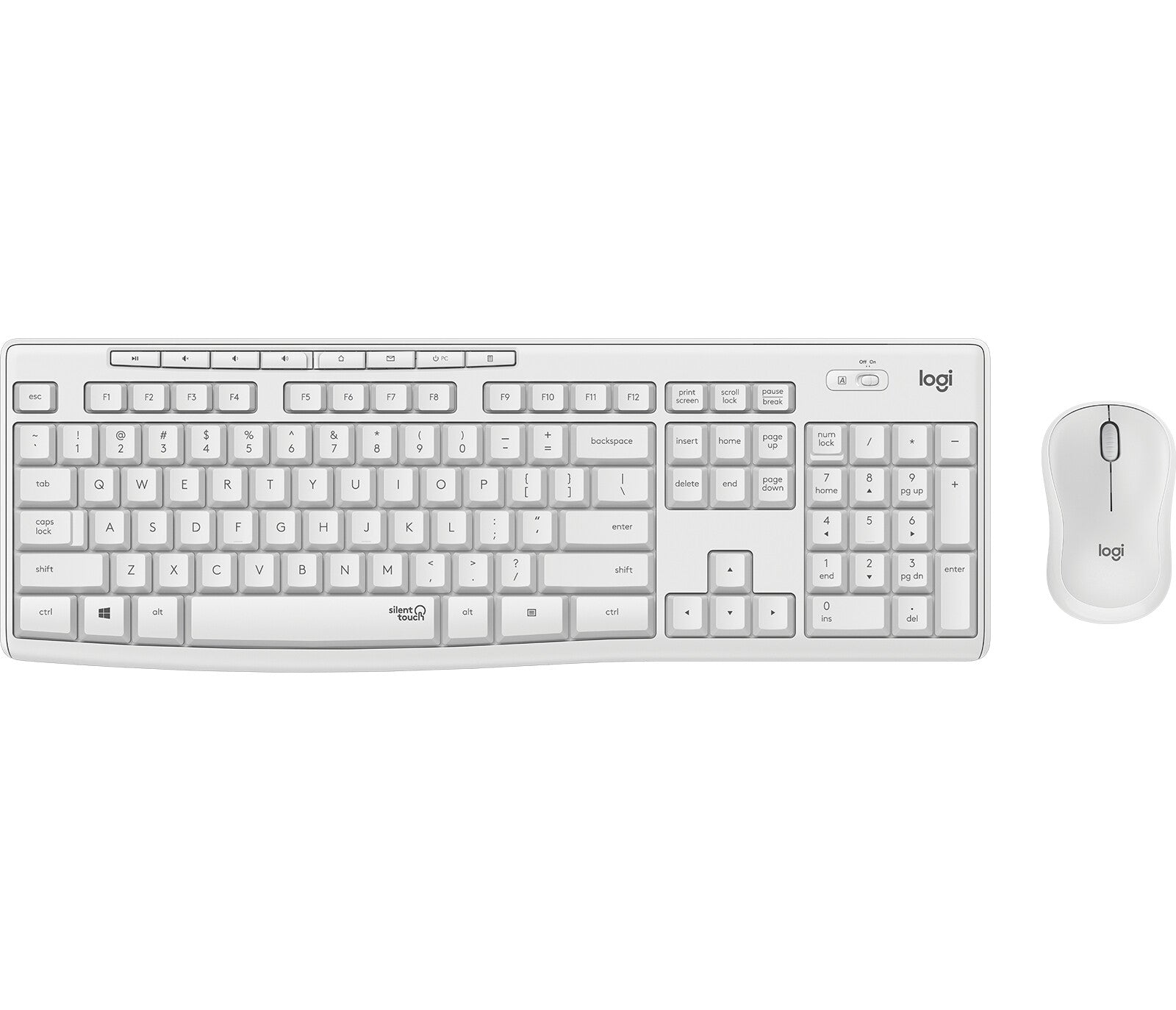 LOGITECH MK295 Silent Wireless Combo - OFF WHITE - ITA - MEDITER