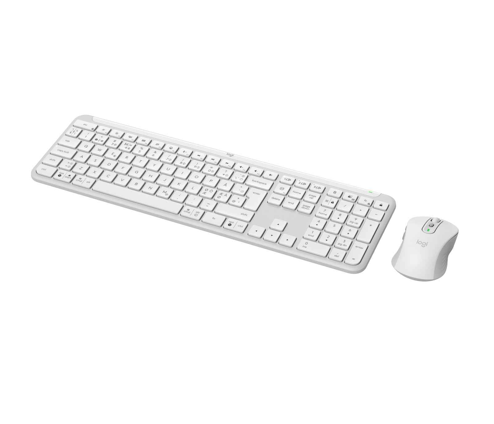 LOGITECH Signature Slim Combo MK950 Keyboard and mouse set wireless Bluetooth 5.1 LE QWERTY off-white (PAN)
