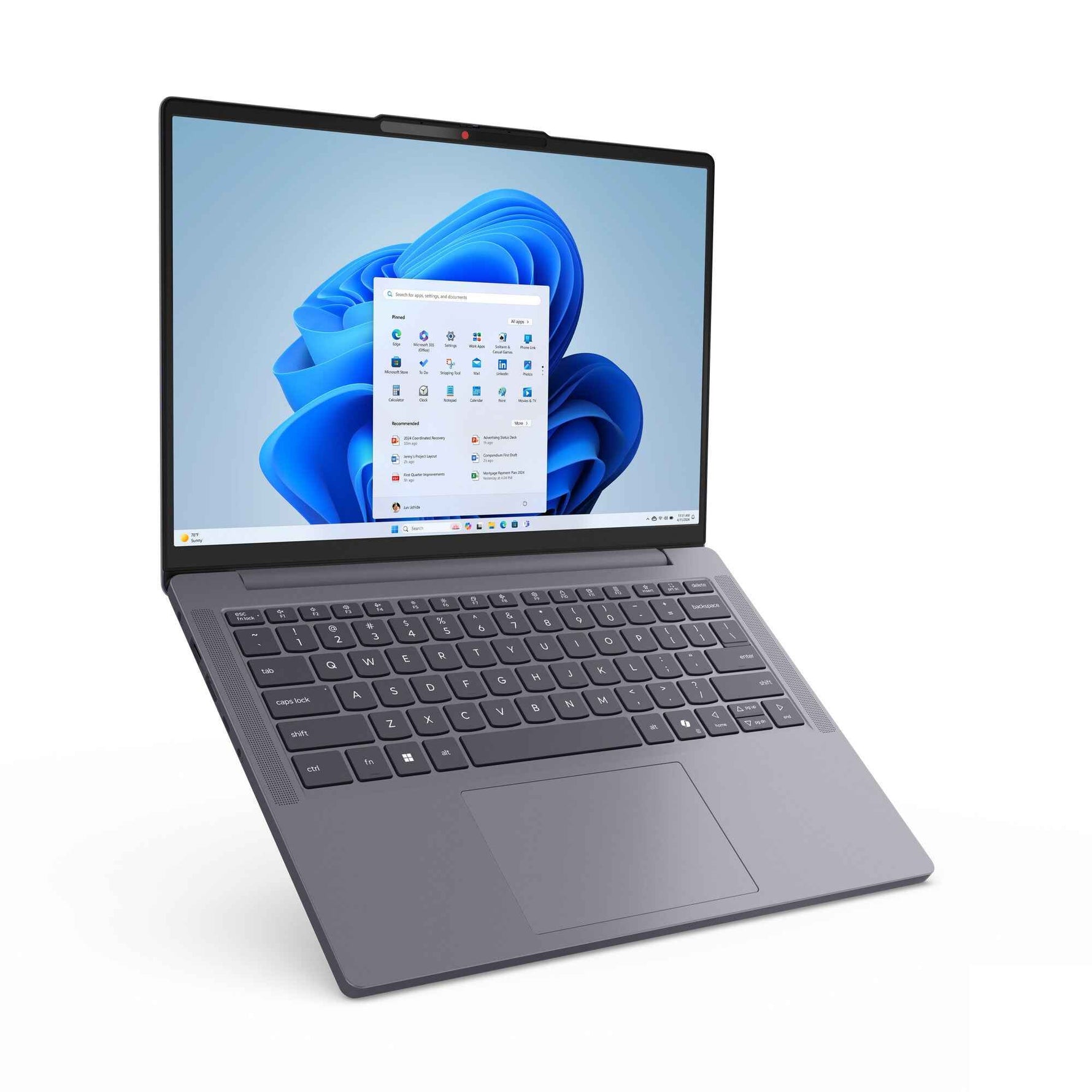 Lenovo IdeaPad Slim 3 14AHP10 AMD Ryzen™ 7 8840HS Laptop 35,6 cm (14") WUXGA 16 GB DDR5-SDRAM 512 GB SSD Wi-Fi 6 (802.11ax) Windows 11 Home Grijs Engels
