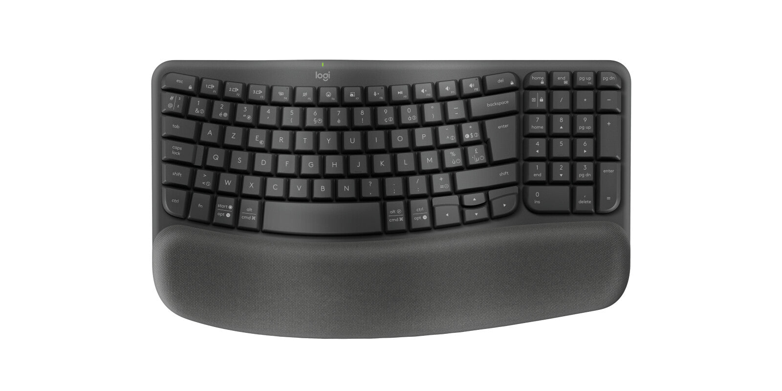 Logitech Wave Keys Wireless Ergo KBD GRAPHITE NLB