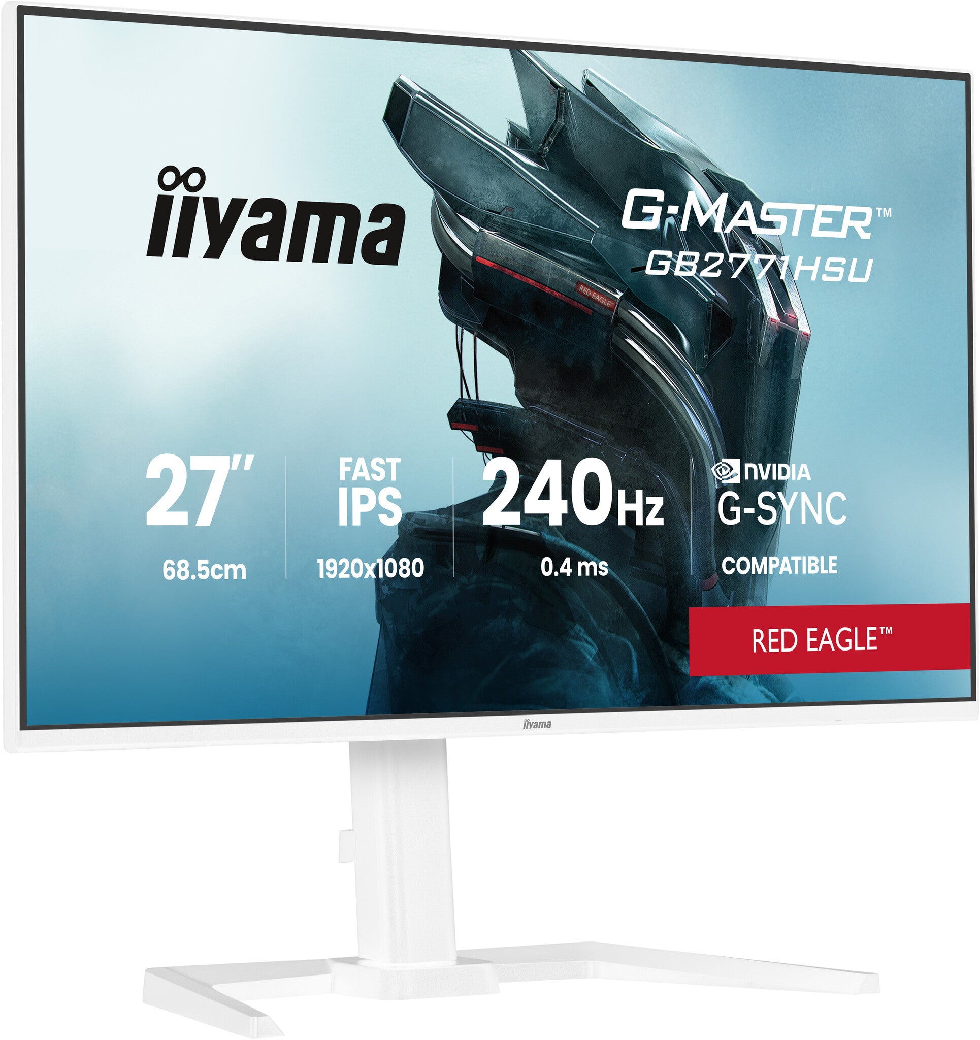 iiyama G-MASTER GB2771HSU-W1 computer monitor 68,6 cm (27") 1920 x 1080 Pixels Full HD LCD Wit