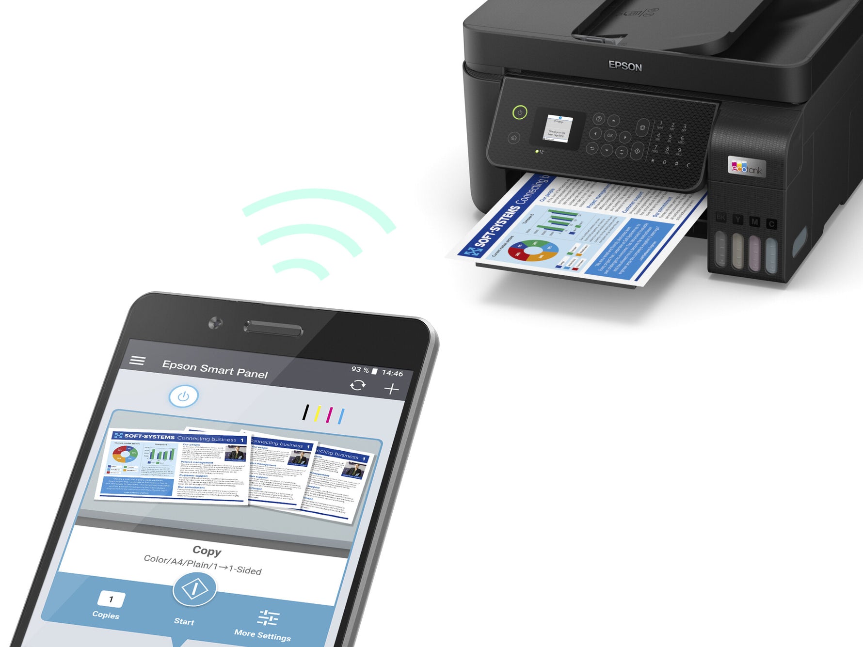 Epson EcoTank ET-4800 A4 multifunctionele Wi-Fi-printer met inkttank, inclusief tot 3 jaar inkt