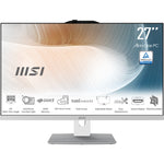 MSI Modern AM272P 1M-846EU All-in-One PC/workstation Intel Core 7 150U 68,6 cm (27") 1920 x 1080 Pixels Alles-in-één-pc 16 GB DDR5-SDRAM 1 TB SSD Windows 11 Pro Wi-Fi 6E (802.11ax) Wit