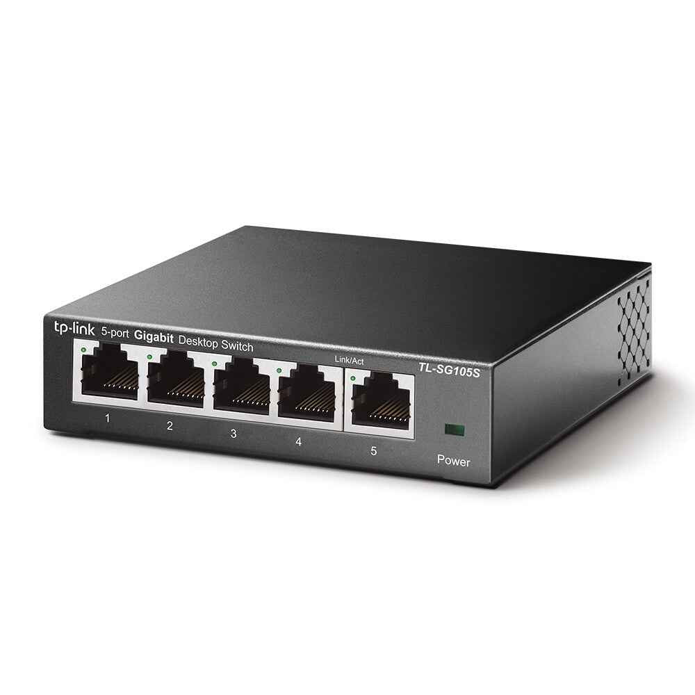 TP-Link TL-SG105S Unmanaged Gigabit Ethernet (10/100/1000) Zwart
