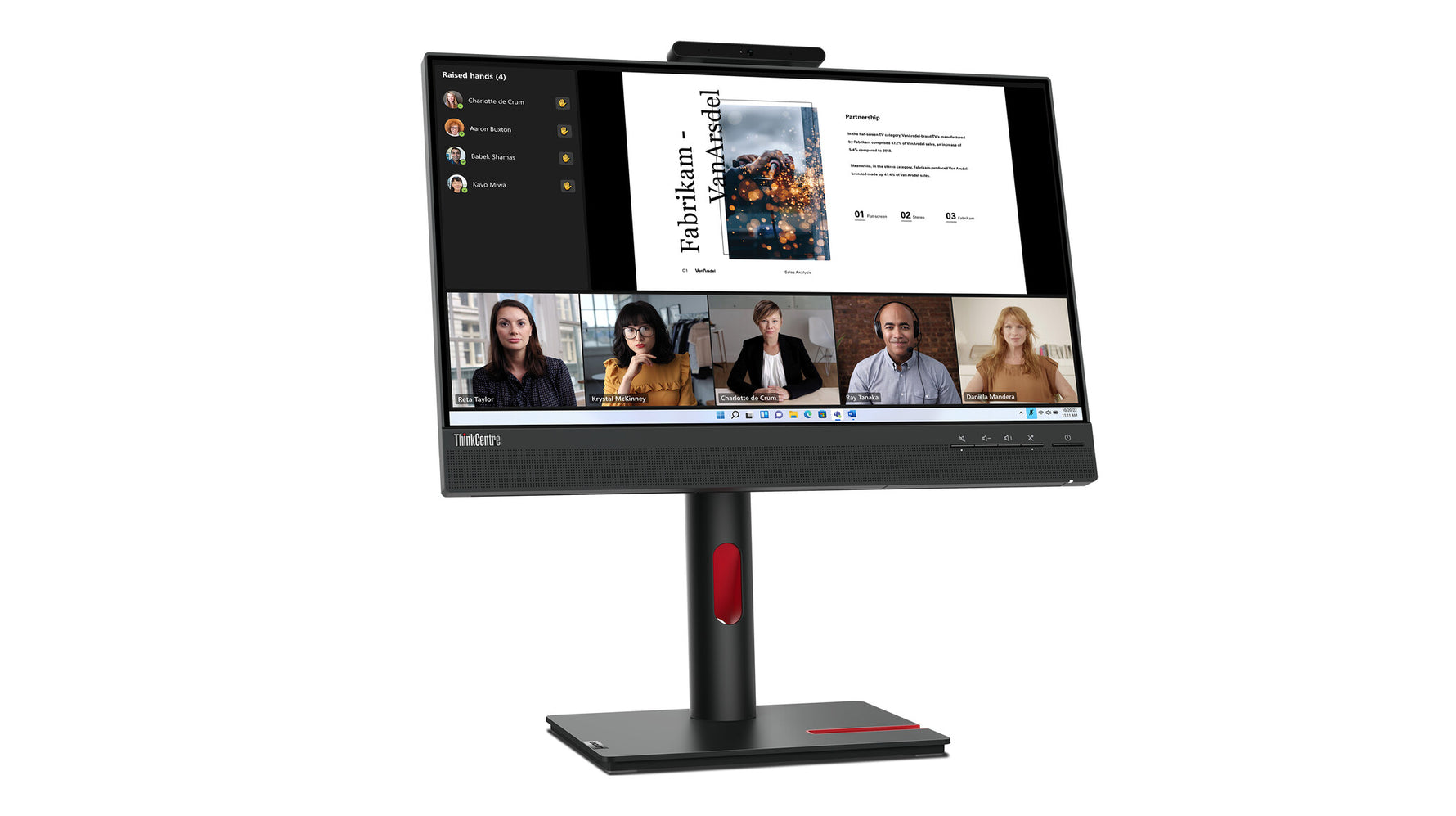 Lenovo ThinkCentre Tiny-In-One 22 Gen 5 computer monitor 54,6 cm (21.5") 1920 x 1080 Pixels Full HD LED Zwart