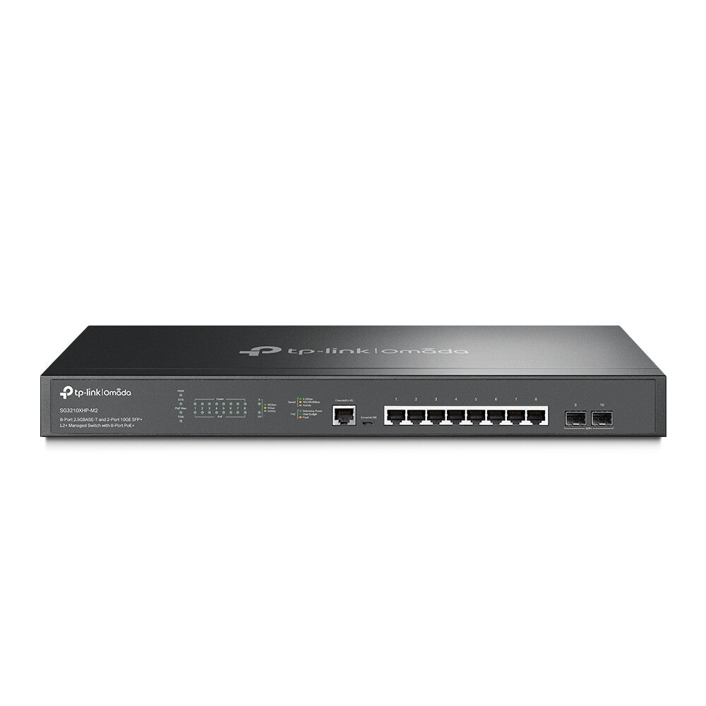 TP-Link Omada SG3210XHP-M2 netwerk-switch Managed L2+ 2.5G Ethernet (100/1000/2500) Power over Ethernet (PoE) 1U Zwart