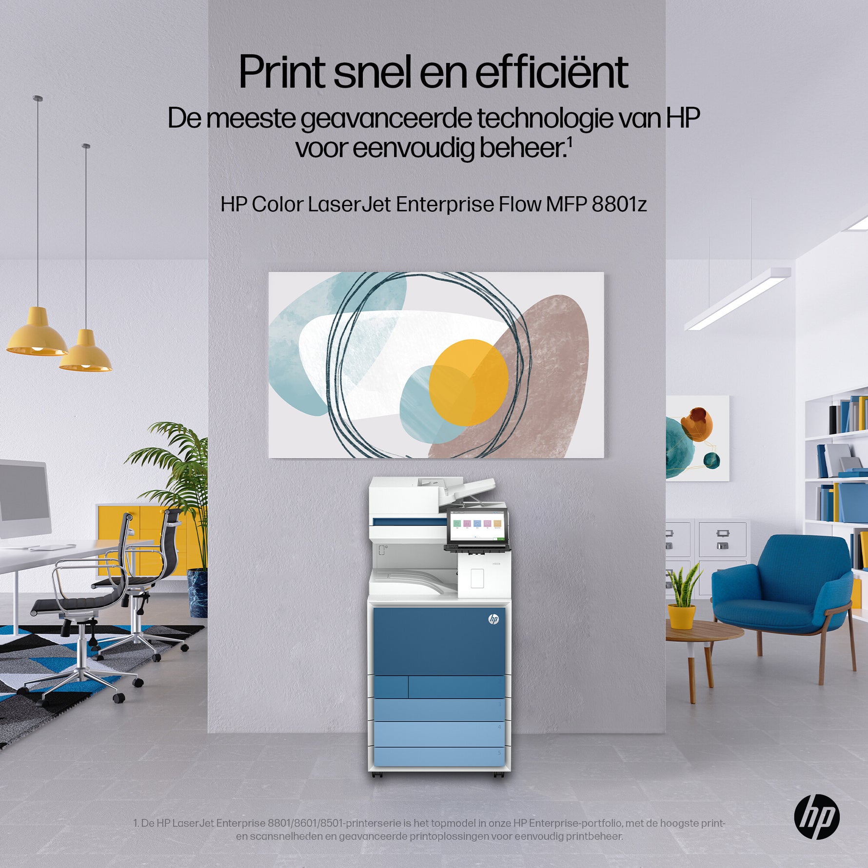 HP Color Laserjet Ent Flow MFP 8801z A3 70S. Col. MF Fax Netzwerk Laser 1200 x 1200 DPI 60 ppm Wifi