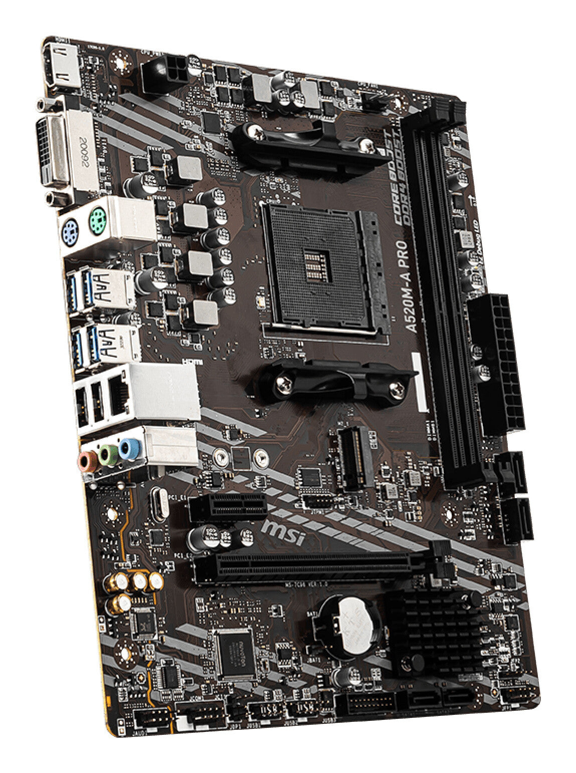 MSI A520M-A PRO moederbord AMD A520 Socket AM4 micro ATX