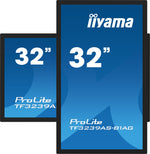 iiyama TF3239AS-B1AG computer monitor 80 cm (31.5") 1920 x 1080 Pixels Full HD LED Touchscreen Zwart