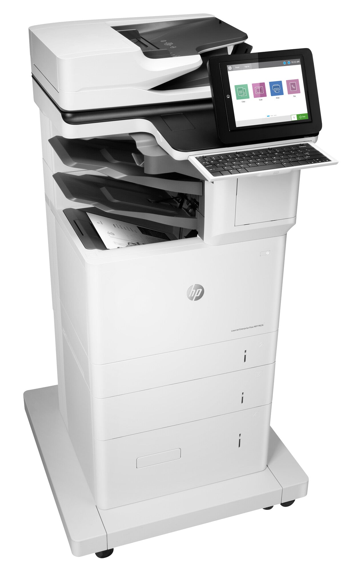 HP LaserJet Enterprise Flow M636z Draadloos Multifunction Zwart-wit Printer, Kopieerapparaat, scanner; dubbelzijdig